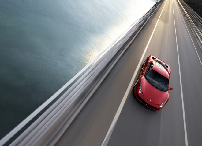 Ferrari 458 Italia bridge