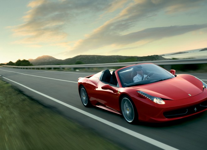 Ferrari 458 Spider landscape