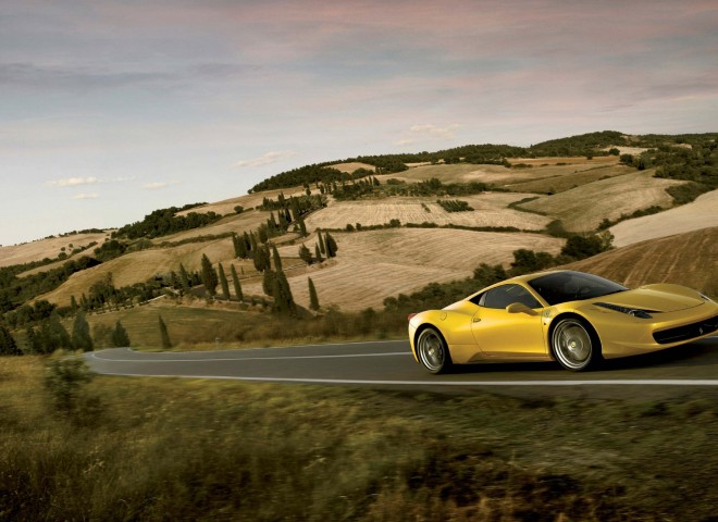 Ferrari 458 Italia landscape
